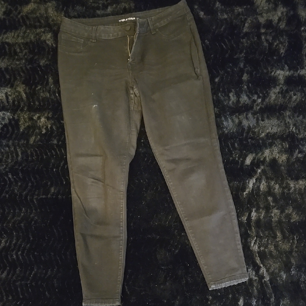 Women's Faded Black Jeans XL Long